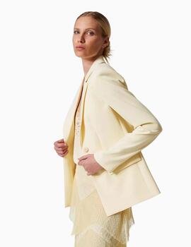 Chaqueta TWINSET blazer de crepé fluido 