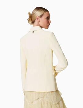 Chaqueta TWINSET blazer de crepé fluido 