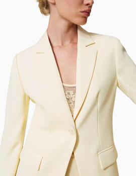 Chaqueta TWINSET blazer de crepé fluido 