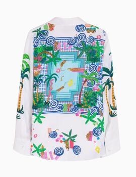 Camisa VILAGALLO mafalda piscina print