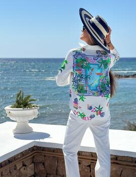 Camisa VILAGALLO mafalda piscina print