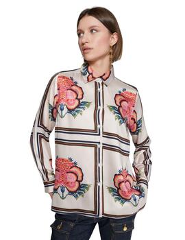 Camisa VILAGALLO flor pañuelo