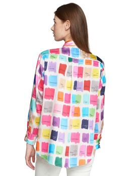 Camisa VILAGALLO acuarela multicolor