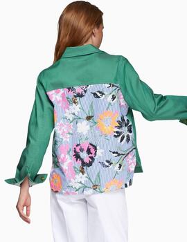 Chaqueta VILAGALLO bordado flores lentejuelas