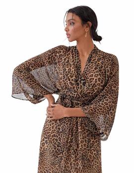 Vestido LOLA CASADEMUNT BY MAITE  largo estampado leopardo