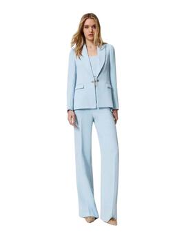 Blazer TWINSET mujer crepé cady con joya