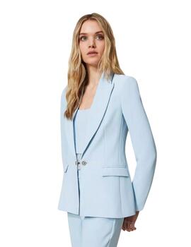 Blazer TWINSET mujer crepé cady con joya