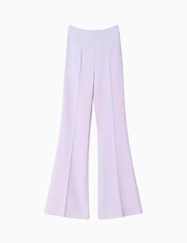 Pantalón TWINSET mujer evasé en crepé de cady