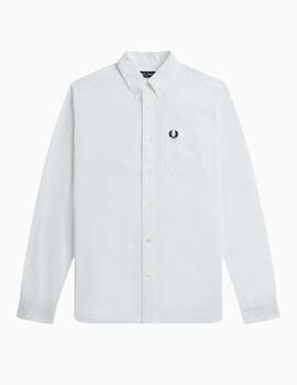 Camisa FRED PERRY hombre Oxford manga larga blanco