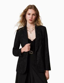 Chaqueta TWINSET blazer de encaje macramé 