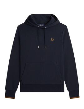 Sudadera FRED PERRY con capucha y ribetes