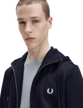 Sudadera FRED PERRY con capucha y cremallera