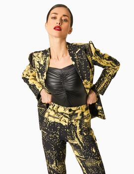 Blazer MASAVI estampado oro-negro