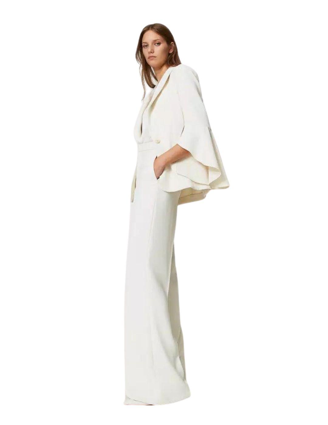 Pantalón  TWINSET mujer ancho de crepé