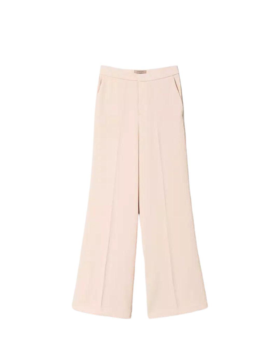 Pantalón  TWINSET mujer ancho de crepé
