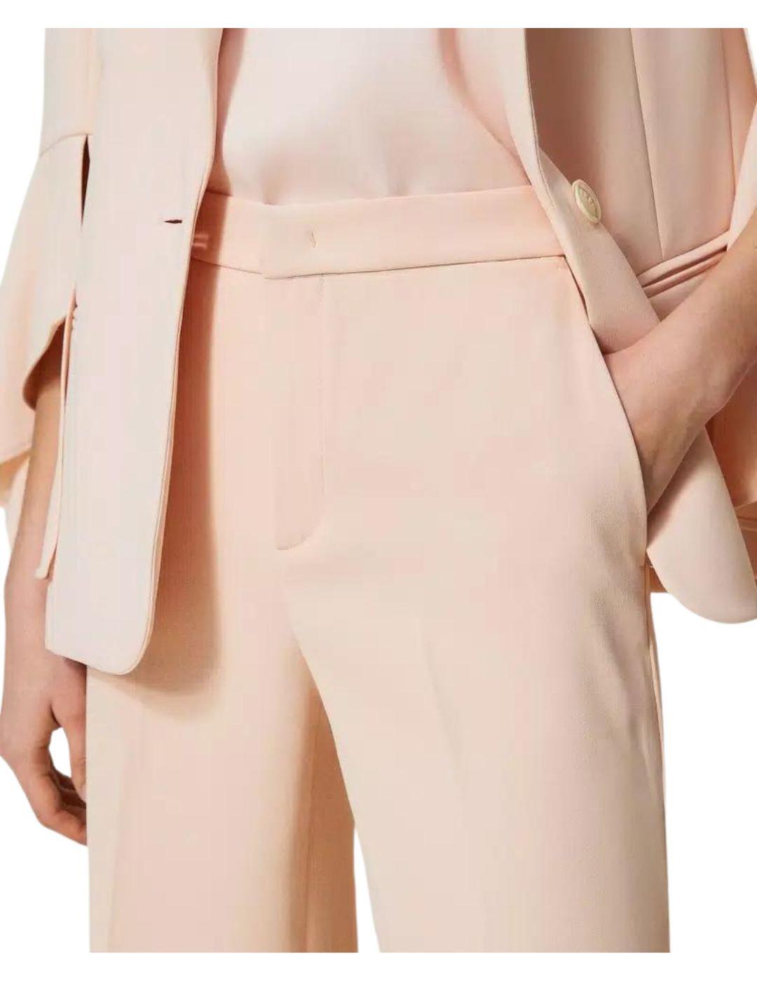 Pantalón  TWINSET mujer ancho de crepé