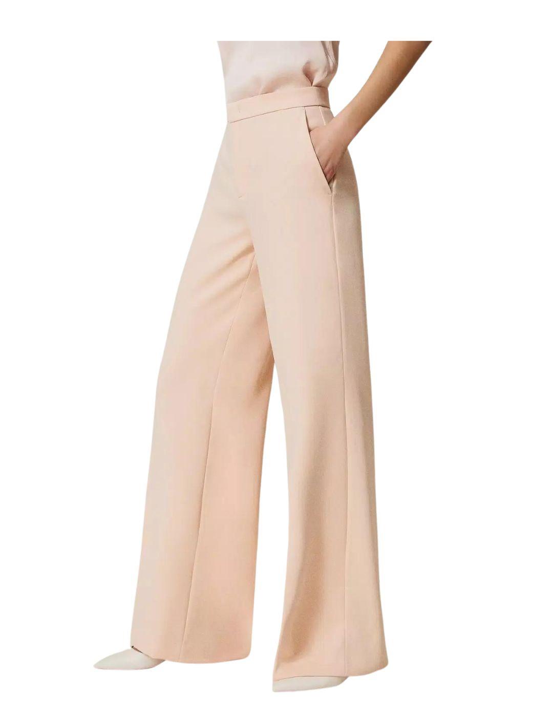 Pantalón  TWINSET mujer ancho de crepé
