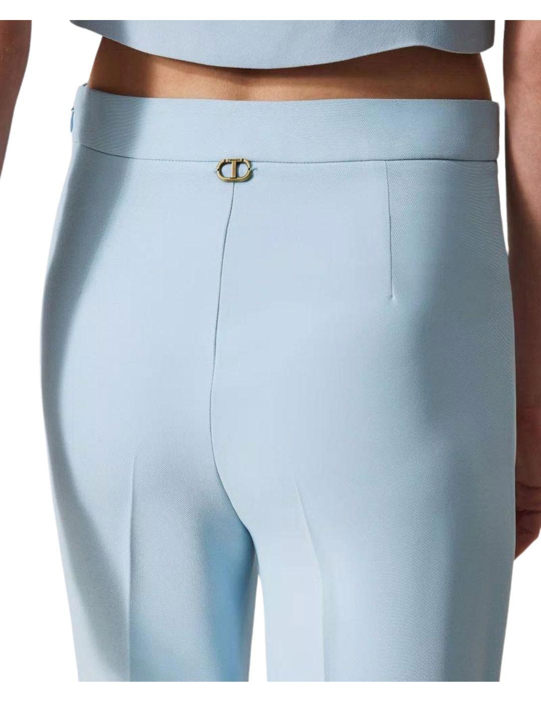 Pantalón TWINSET mujer acampanado cady  crepé