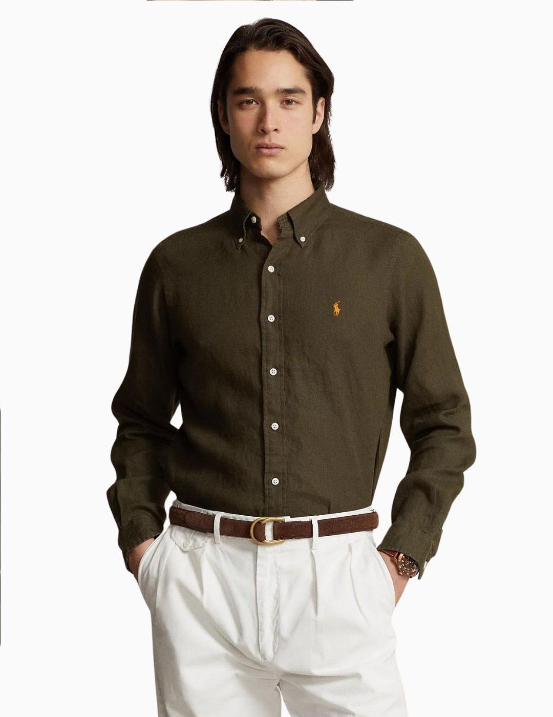 Camisa POLO RALPH LAUREN de lino Custom Fit