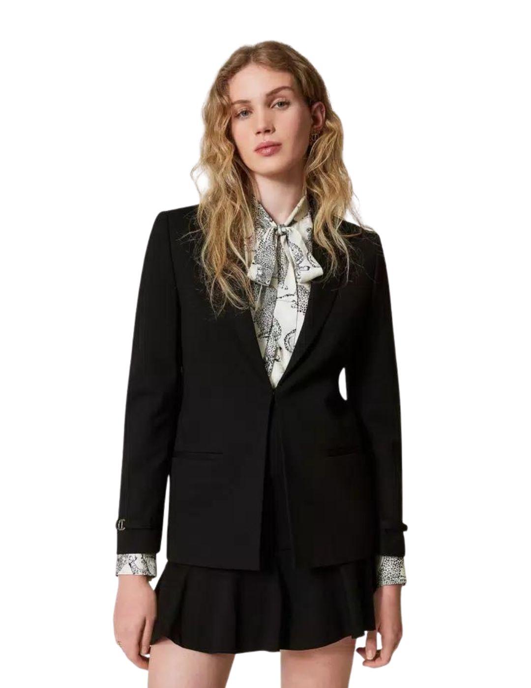 Blazer TWINSET con tira Oval T