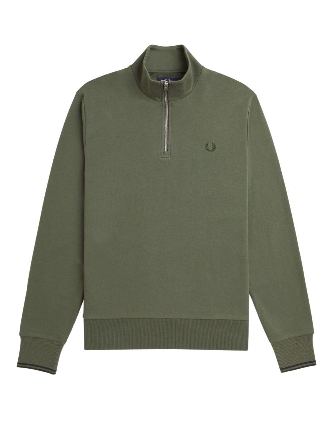Sudadera FRED PERRY con media cremallera