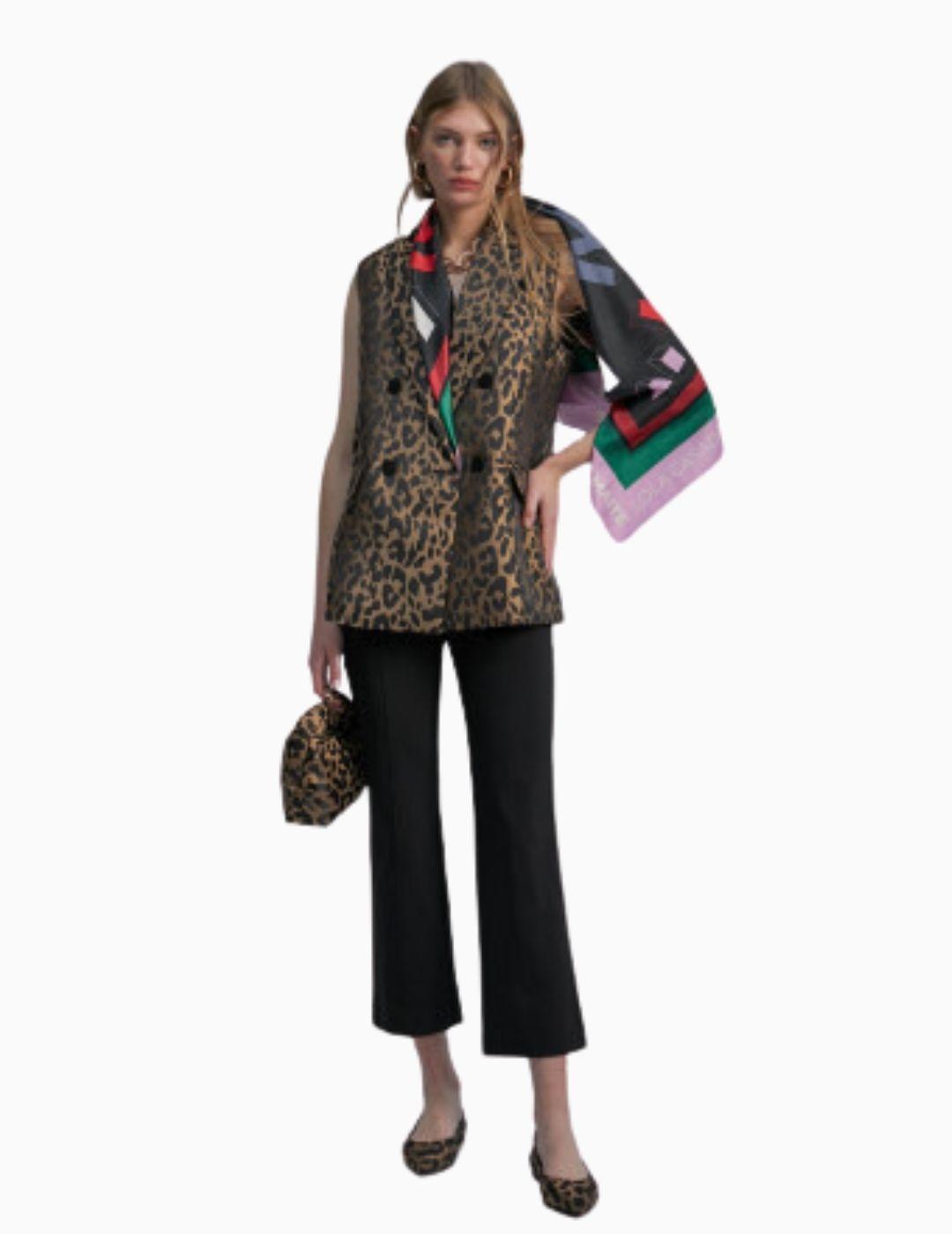 Chaleco LOLA CASADEMUNT BY MAITE animal print