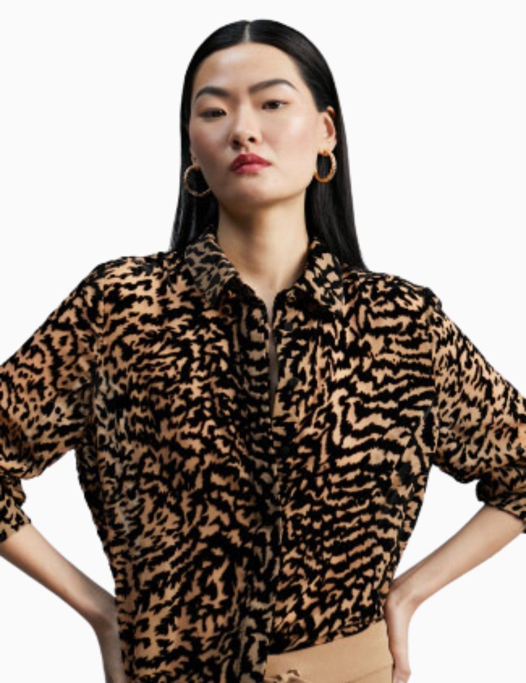 Camisa LOLA CASADEMUNT BY MAITE animal print