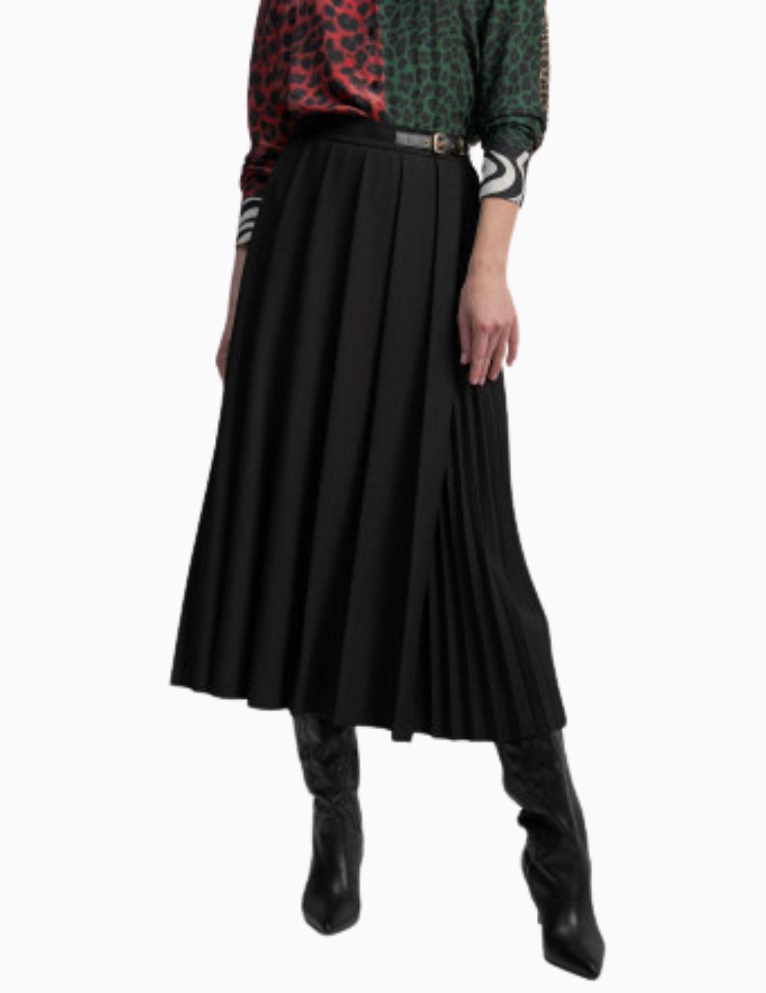 Falda LOLA CASADEMUNT BY MAITE midi plisada