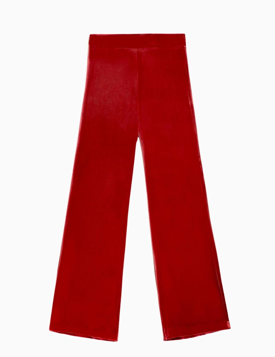 Pantalon VILAGALLO terciopleo rojo