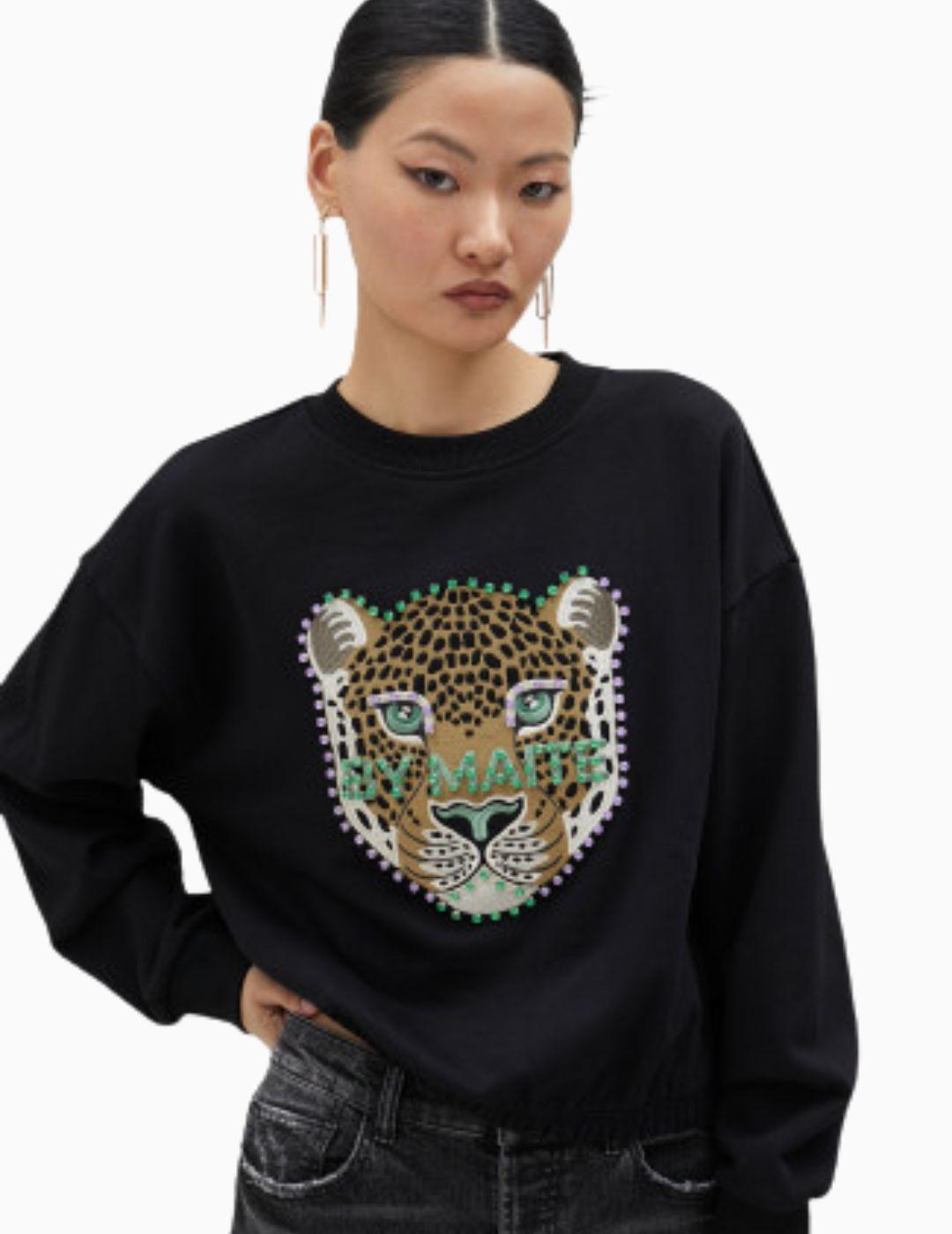 Sudadera LOLA CASADEMUNT BY MAITE con pedrería 