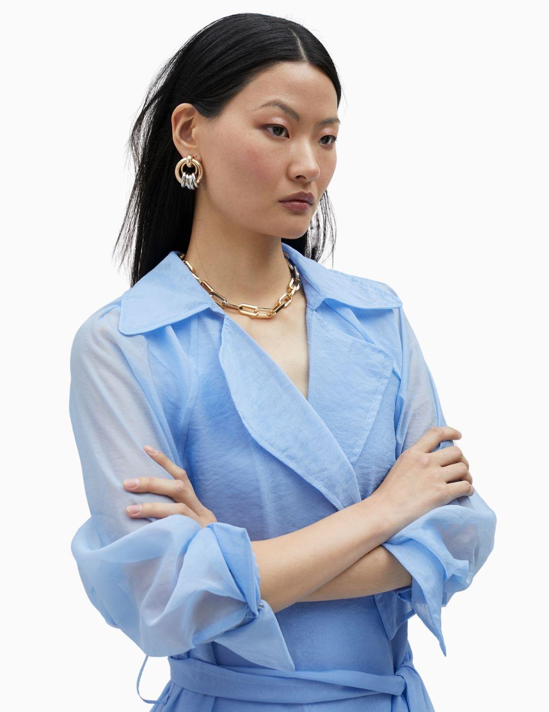 Trench LOLA CASADEMUNT BY MAITE de organza 