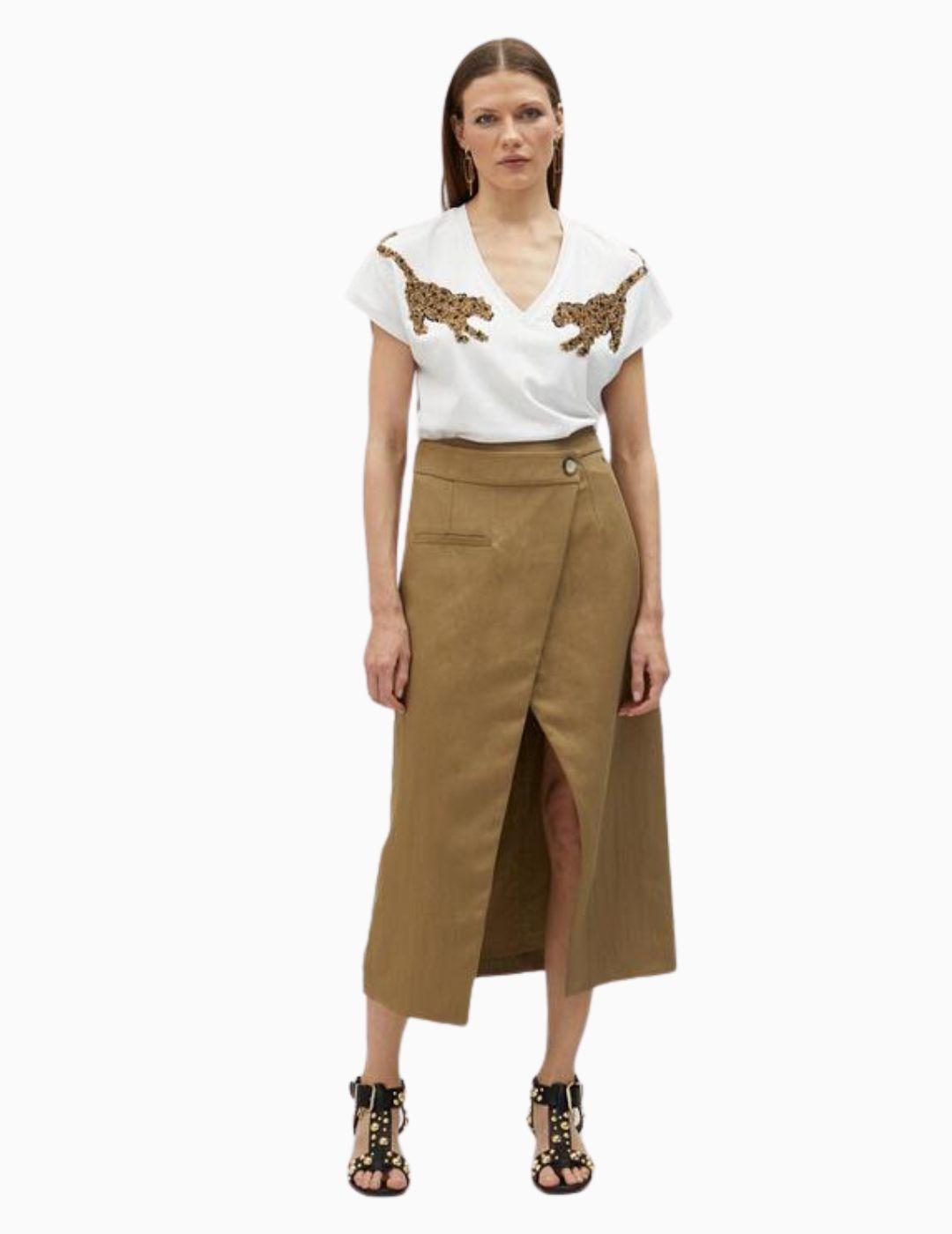 Falda LOLA CASADEMUNT BY MAITE cruzada