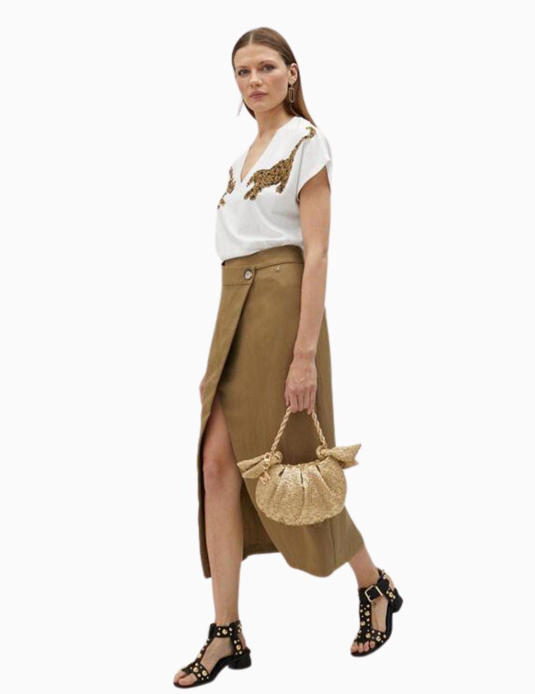 Falda LOLA CASADEMUNT BY MAITE cruzada