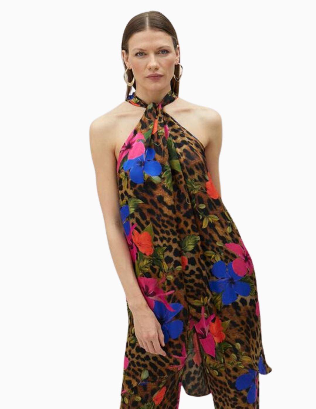 Vestido LOLA CASADEMUNT BY MAITE animal print