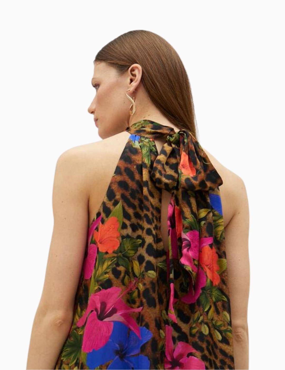 Vestido LOLA CASADEMUNT BY MAITE animal print