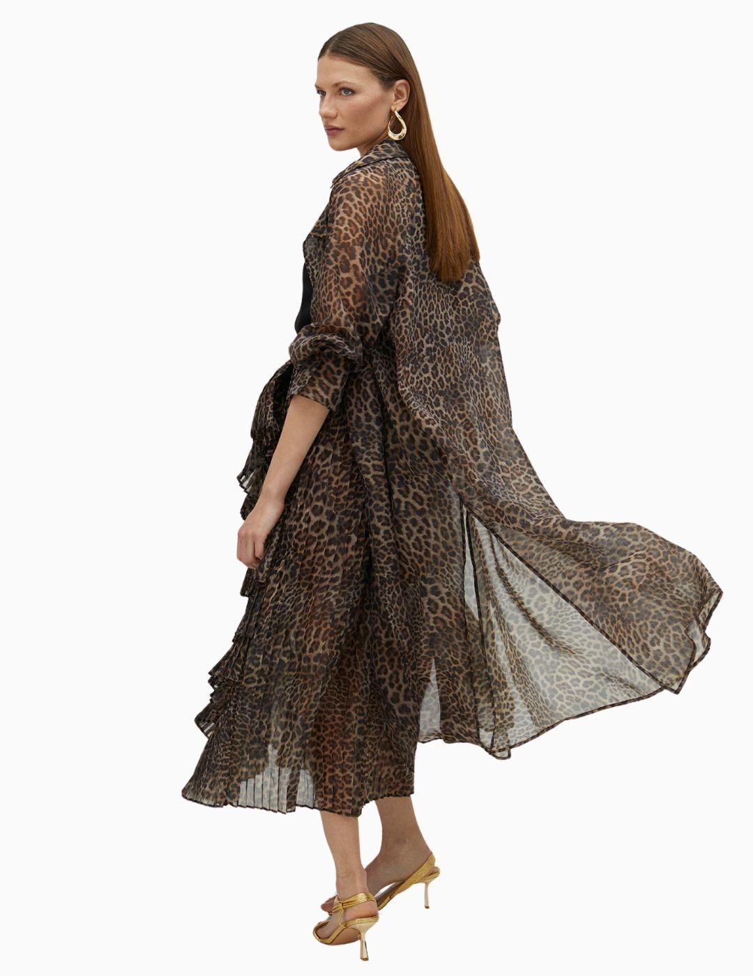 Trench LOLA CASADEMUNT BY MAITE animal print 