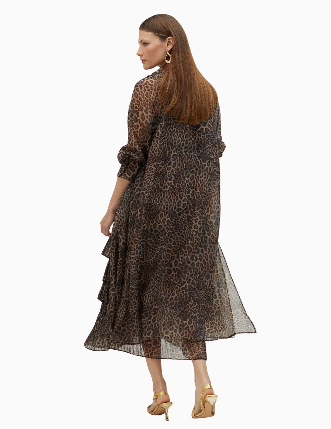 Trench LOLA CASADEMUNT BY MAITE animal print 