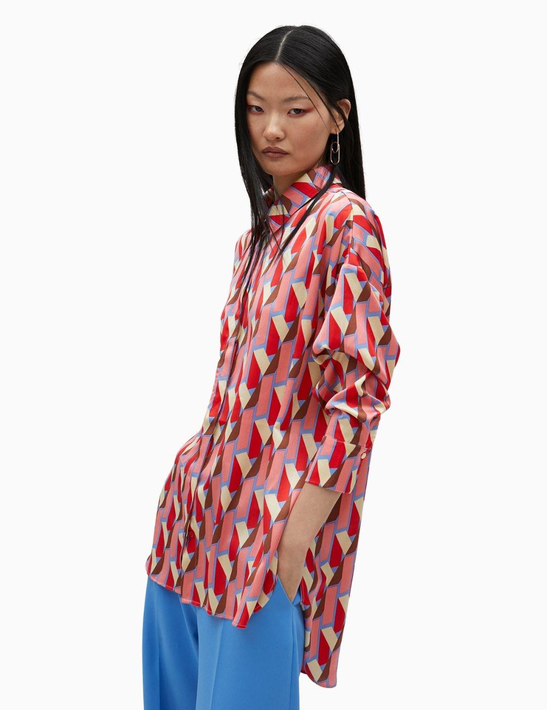 Camisa LOLA CASADEMUNT BY MAITE estampada  