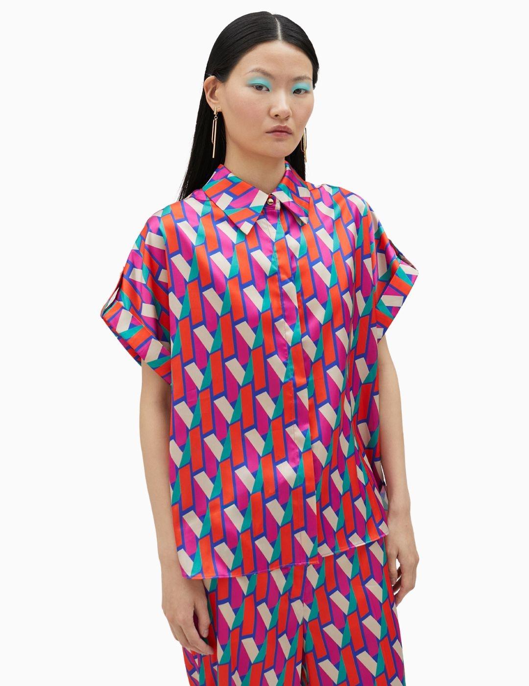 Camisa LOLA CASADEMUNT BY MAITE estampada  