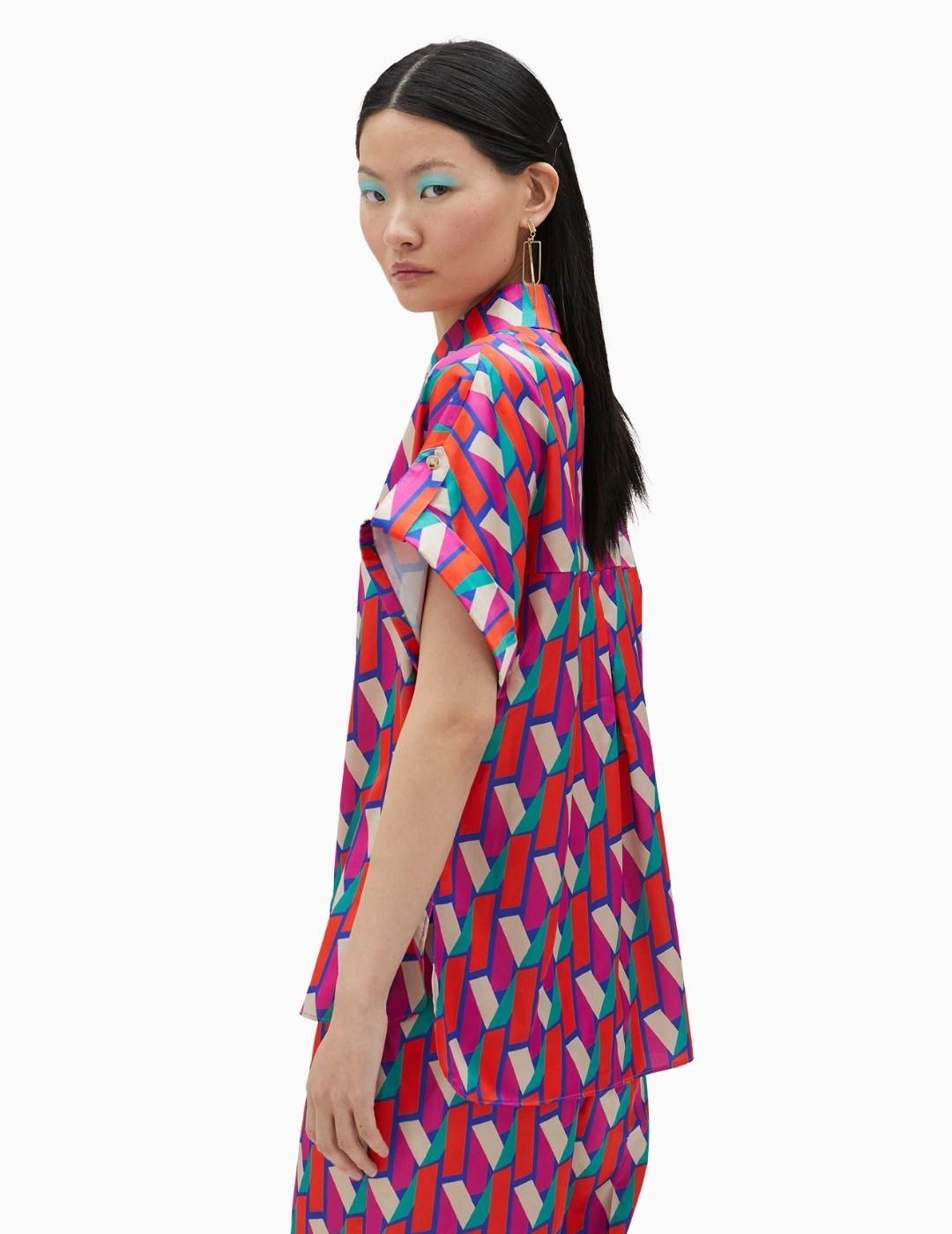 Camisa LOLA CASADEMUNT BY MAITE estampada  