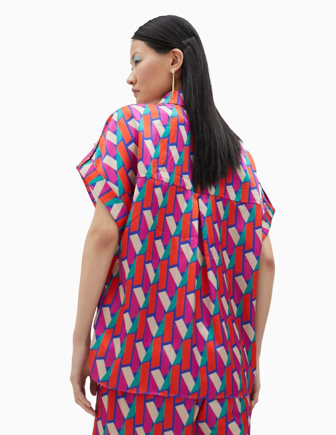 Camisa LOLA CASADEMUNT BY MAITE estampada  