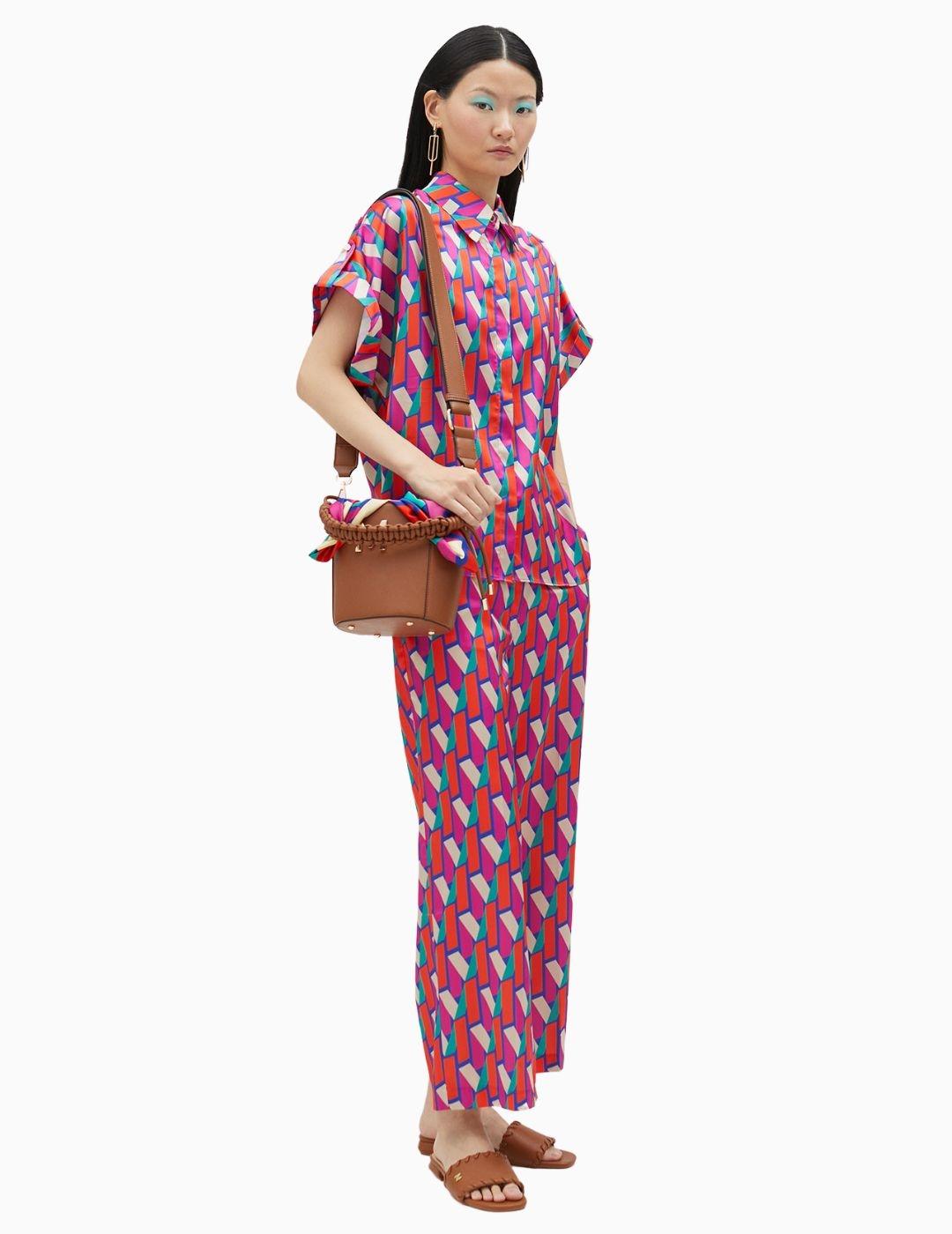 Camisa LOLA CASADEMUNT BY MAITE estampada  