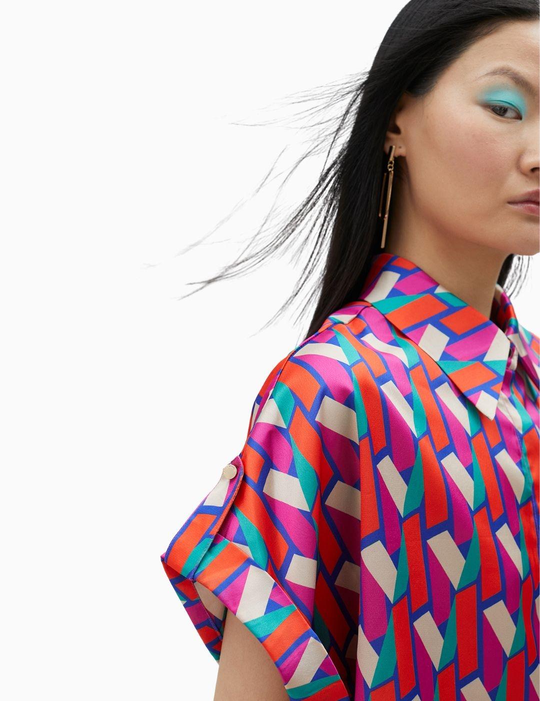 Camisa LOLA CASADEMUNT BY MAITE estampada  