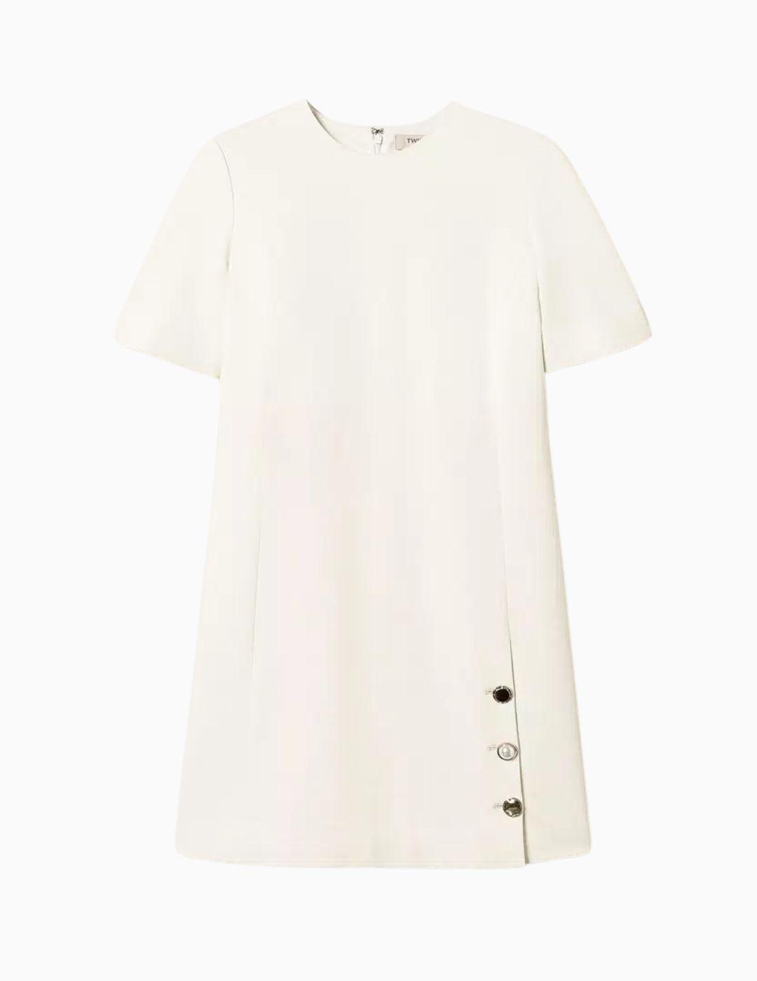 Vestido TWINSET corto con botones joya 