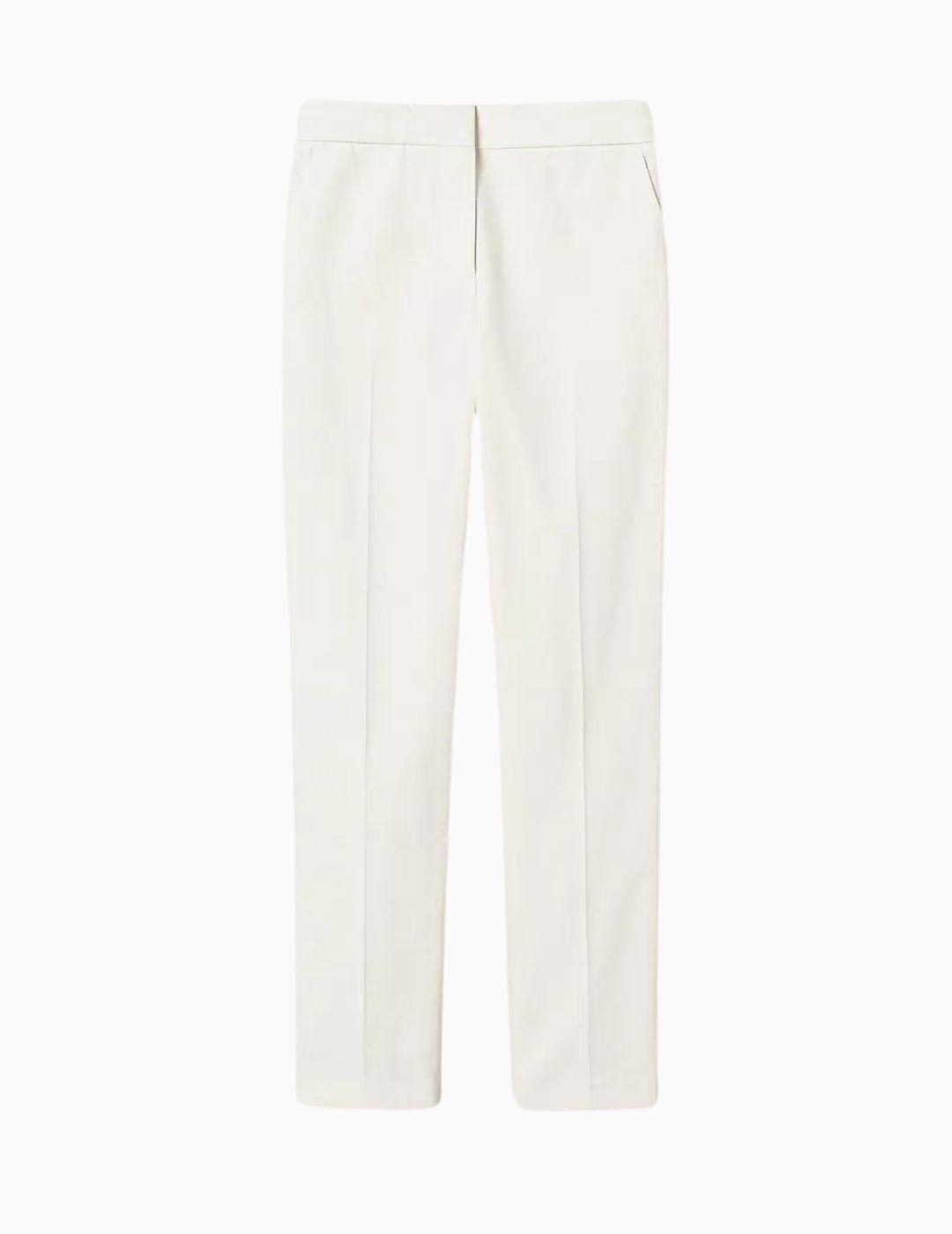 Pantalones TWINSET rectos de gabardina