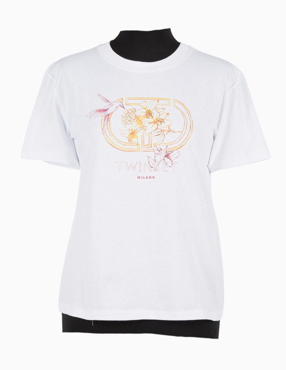 Camiseta TWINSET logotipo Oval T 