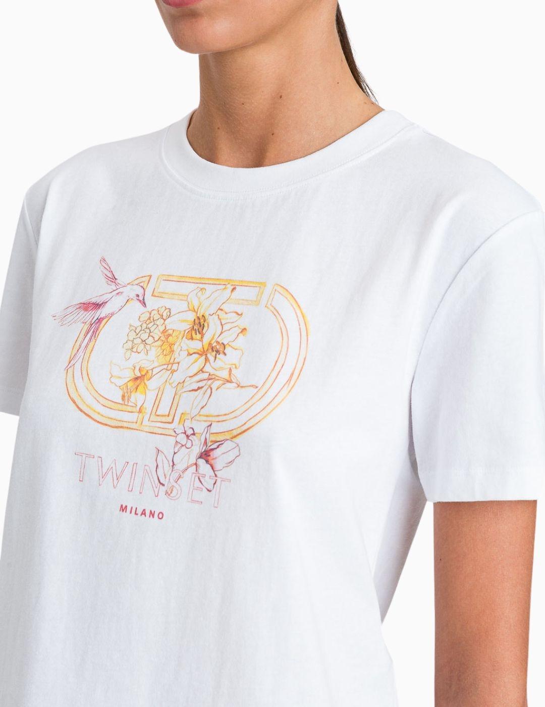 Camiseta TWINSET logotipo Oval T 