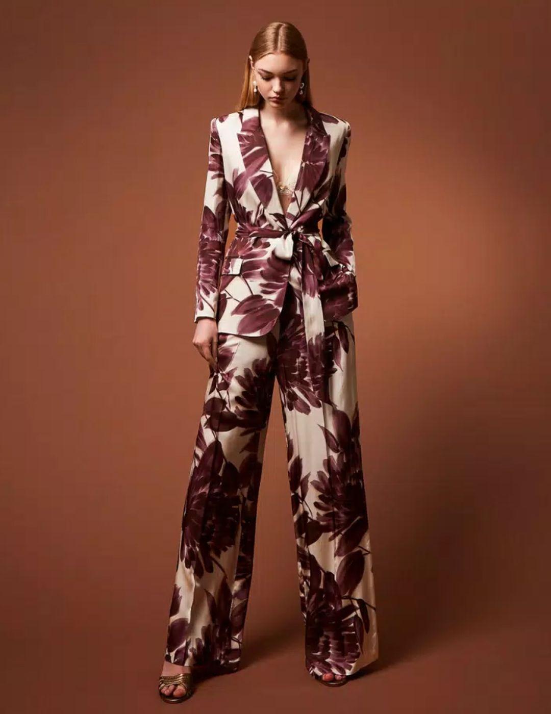 CHAQUETA TWINSET BLAZER CON ESTAMPADO DE FLORES