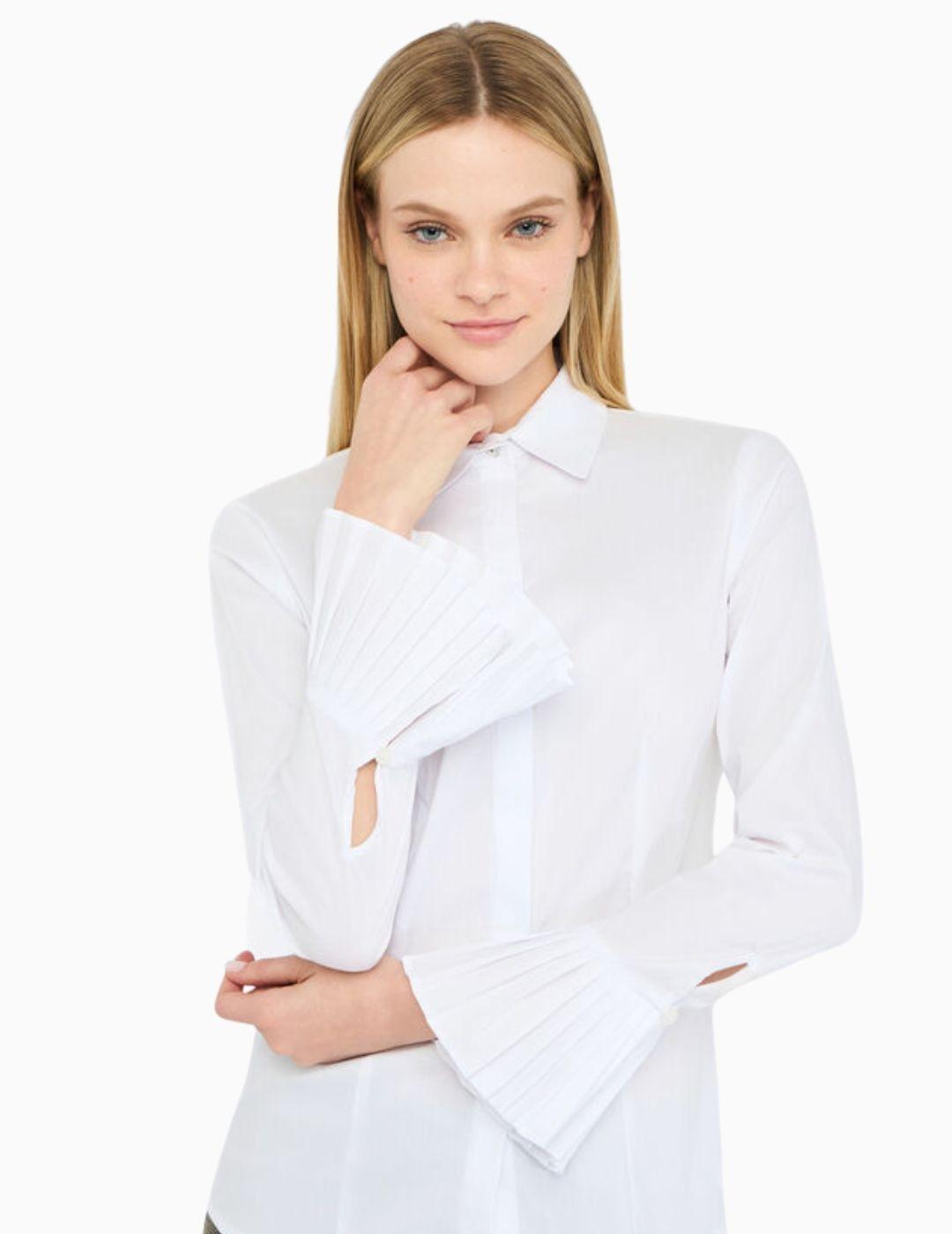 Camisa LIU JO con detalles plisados  