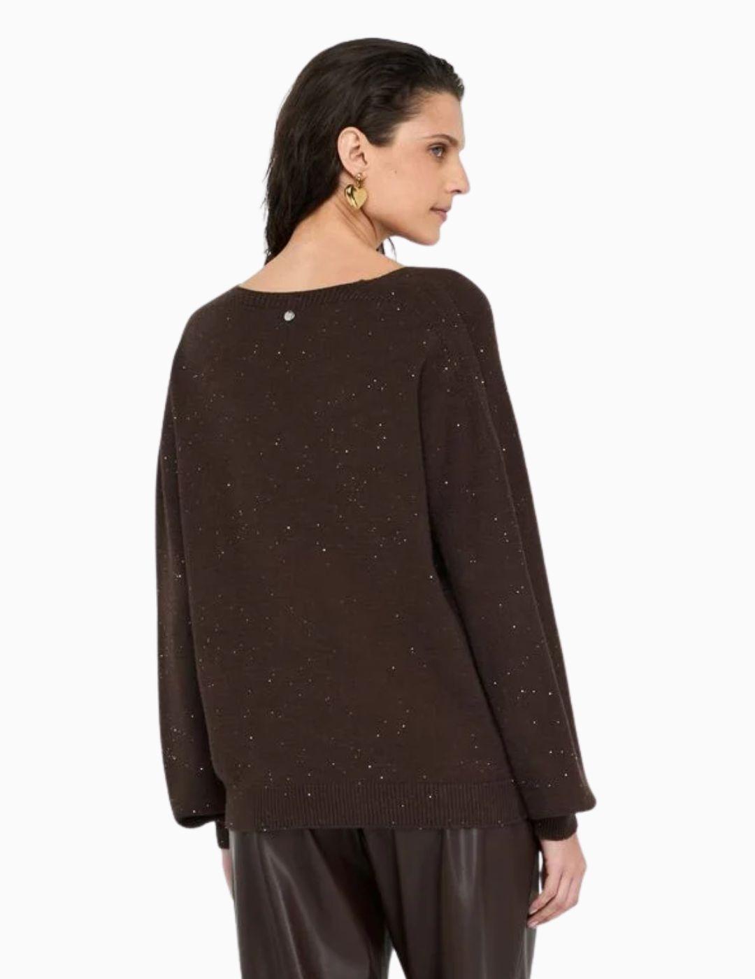 Jersey LIU JO con microlentejuelas  